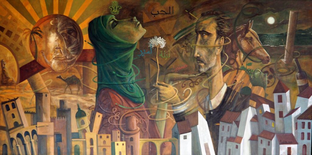 AMARABE. Óleo-Tela. 97x195. MLG 2020